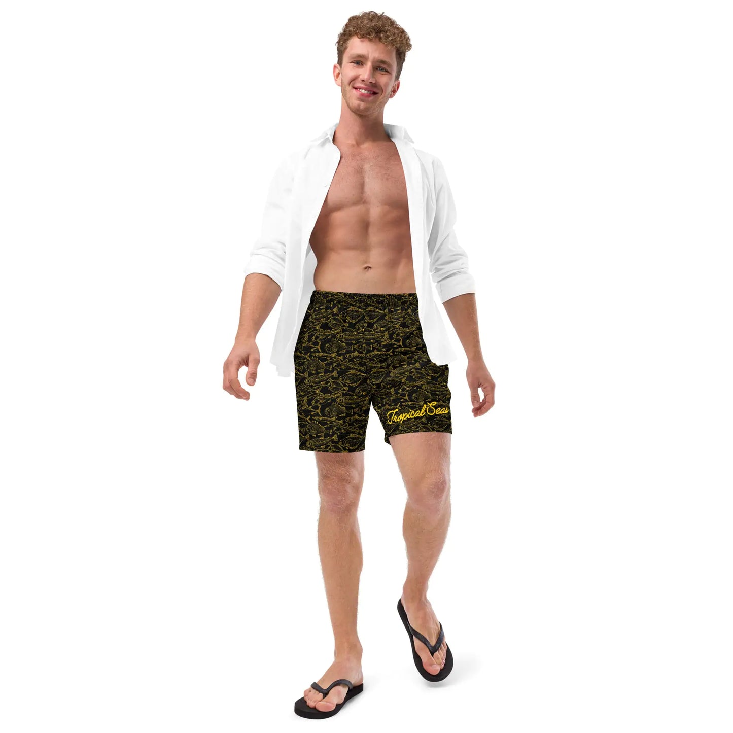 Men's Eco Sea of Gold Riches Swim Trunks