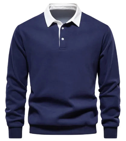 Men's Casual Polo Collar Sweater