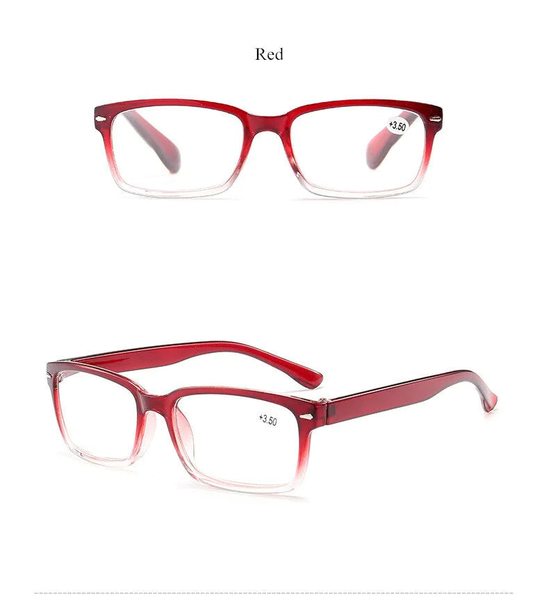 Reading Glasses Mens Womens Unisex Readers 4 PACK Square Frame New Style Quality