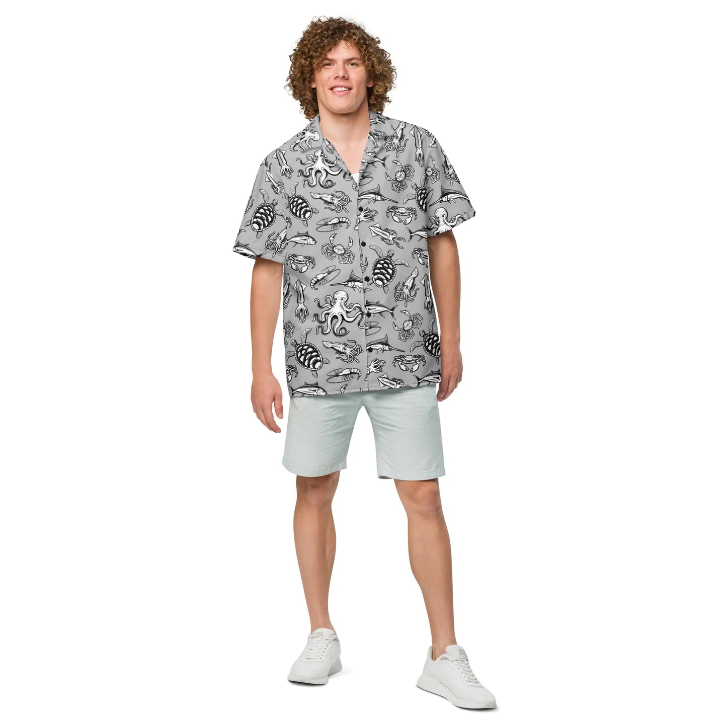 Night Dive Hawaiian Button Shirt: Dive into Stylish Depths!