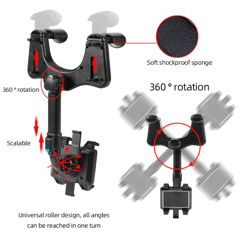 Securely Holds Phone For Convenient Navigation