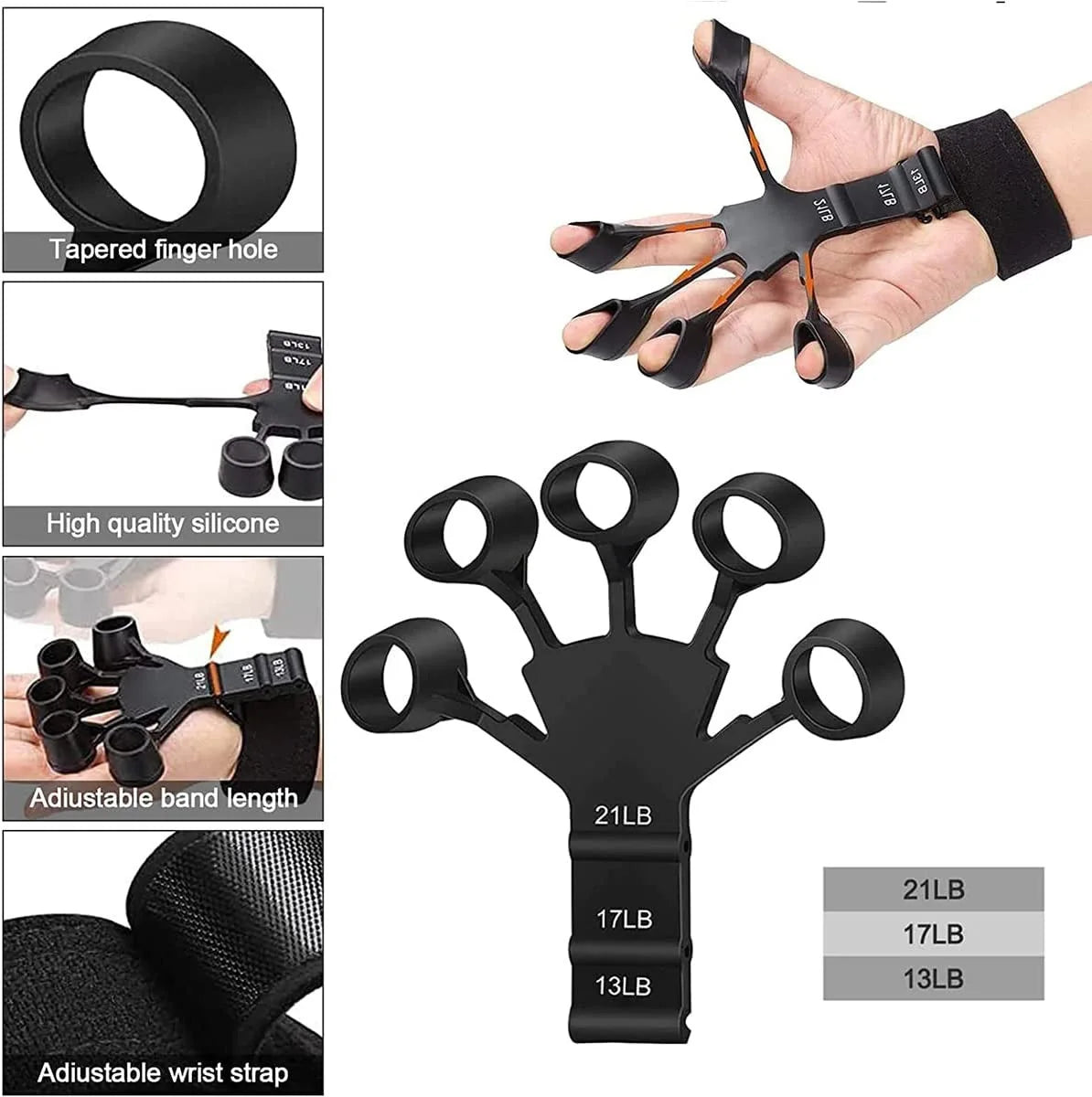 6 Resistance Levels Grip Trainer