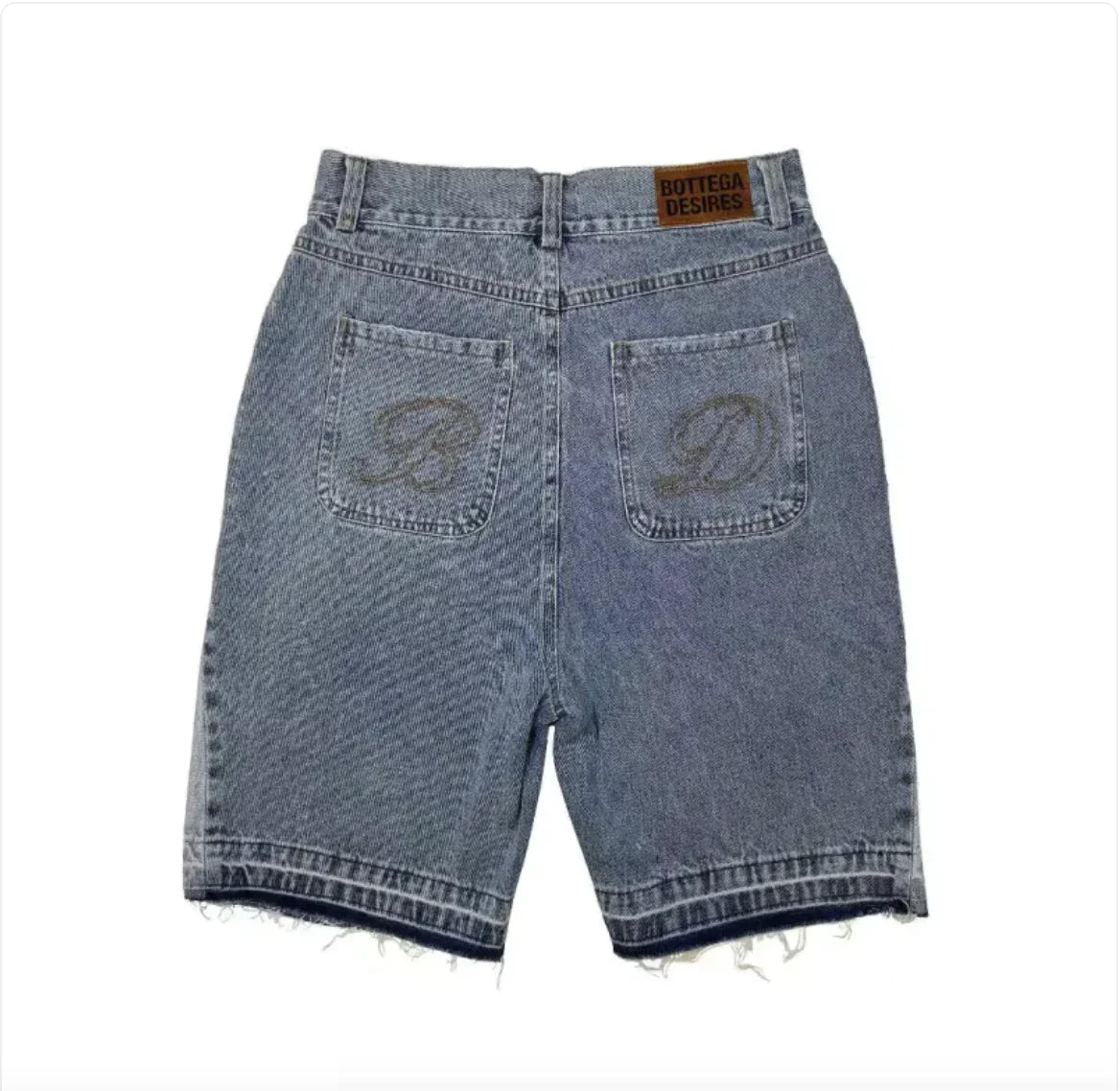 New Fashion Men's Loose Fashion Fashion Brand Retro Alphabet Denim Shorts