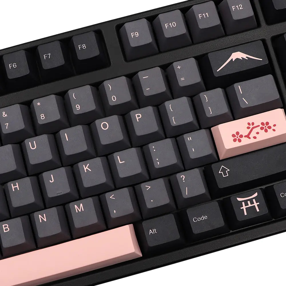 Night Sakura Keycaps for Mechanical Keyboard