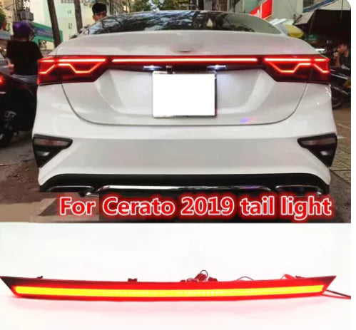 Rear Bumper Trunk Tail Light For Kia Rio 4 Sedan 2017-2020 Car LED Rear Running Light Brake Dynamic Turn Signal Reflector