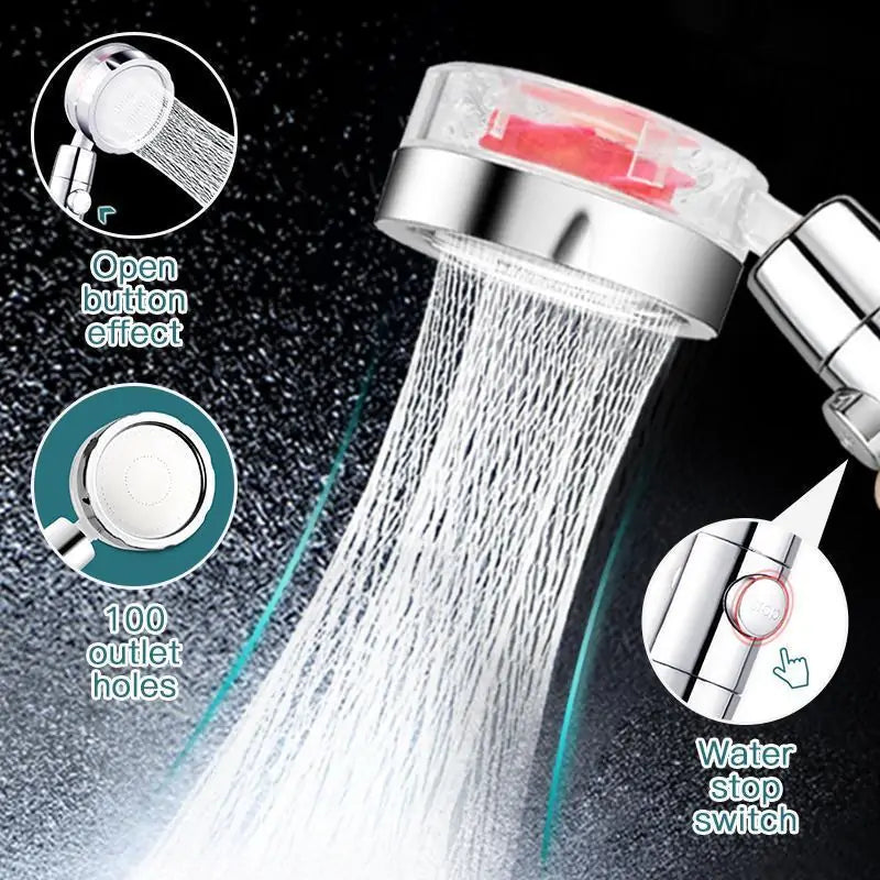 360 Rotated Rainfall Shower Head