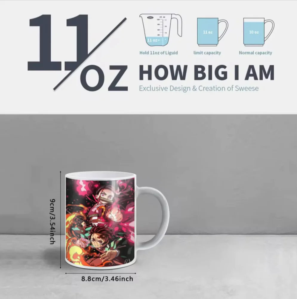 Color-Changing Demon Slayer Anime Coffee Mugs – Unique Gifts for Fans!